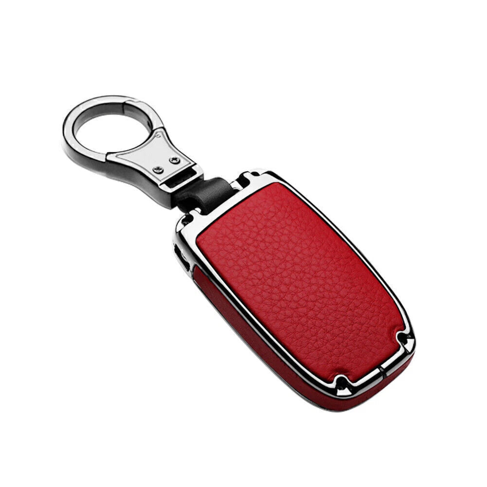 Leather Key Fob Cover Case for Land Rover Discovery, Range Rover, Jaguar