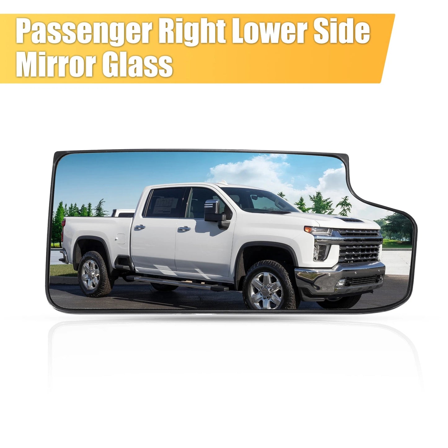 Passenger Right Tow Mirror Glass Lower for Chevy/GMC 1500 2500 3500