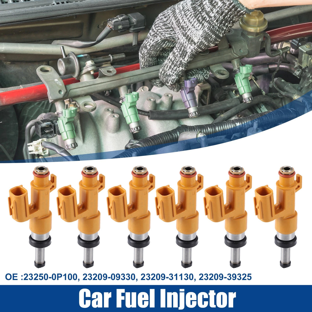 6x Fuel Injector Nozzle for Toyota Avalon XSE (2019–2020)
