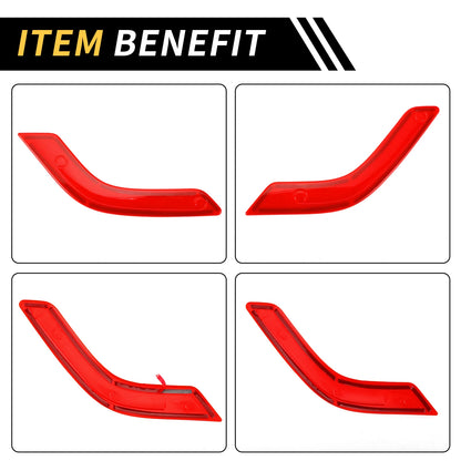Front Rear Door Handle Panel Bezel Cover Trims for Jeep Wrangler JK JLU (2007-2023)