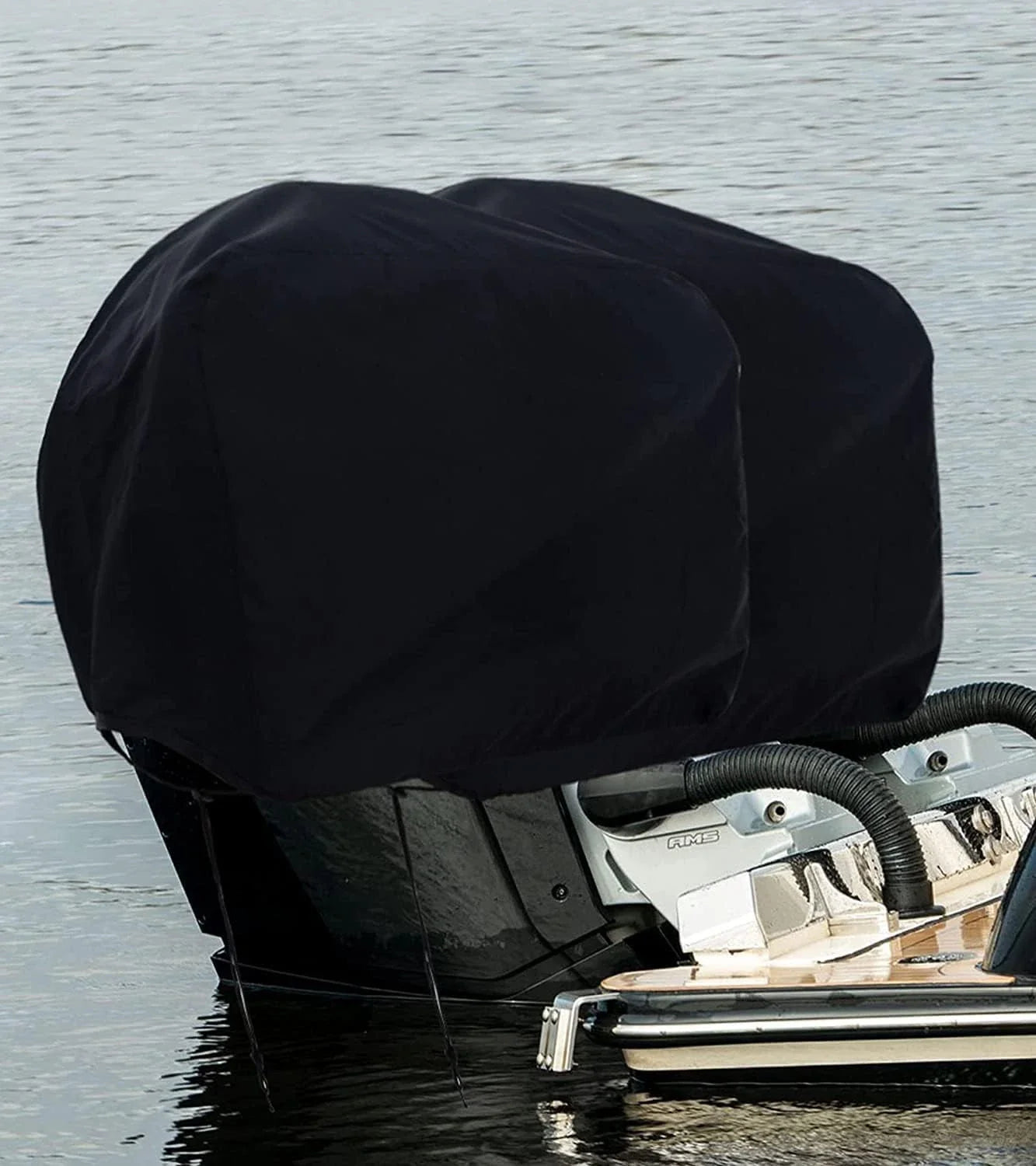 Black Waterproof High Density Outboard Engine Cover for 150-250HP Motors