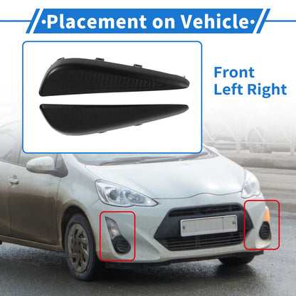 Fog Light Grills (2) for Toyota Prius (2019-2022)