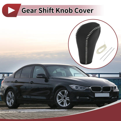Gear Shift Knob Cover for BMW 3 Series E90 Black Beige (2007-2013)