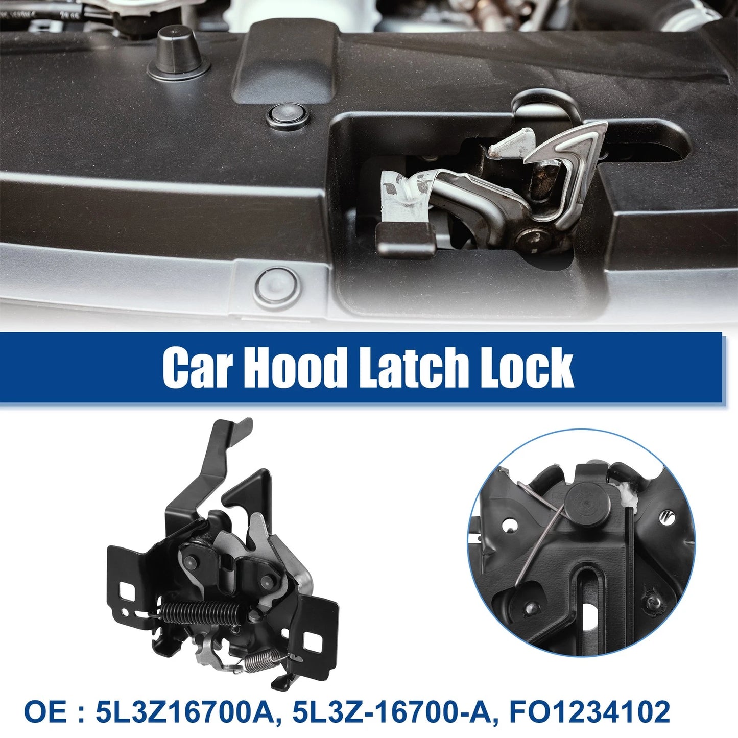 Hood Latch Lock Assembly for Ford F-150 (1997-2004)
