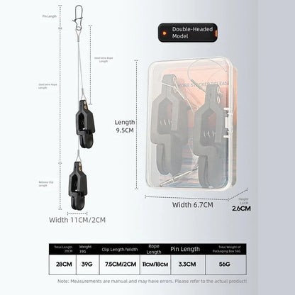 Planer Downrigger Fishing Line Release Clip for Boat Offshore Use