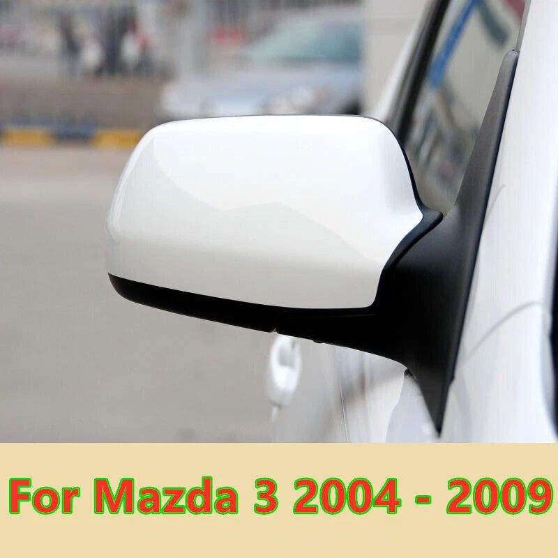 Left Driver Right Passenger Side Mirror Cover Cap for Mazda 3 (2004–2009)