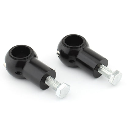 2 x Black Handlebar Risers for Universal Motorcycle (1" Bar)