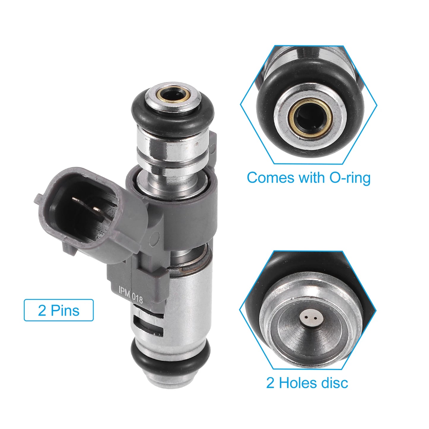 Fuel Injector 1 Pcs for Peugeot 206 207 307 1007 1.4L (2000-2013)