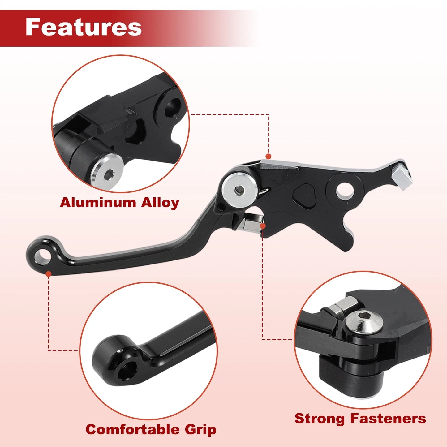 Short Brake Clutch Levers 1 Pair for Honda CRF250L CRF300L Rally (2013-2023)
