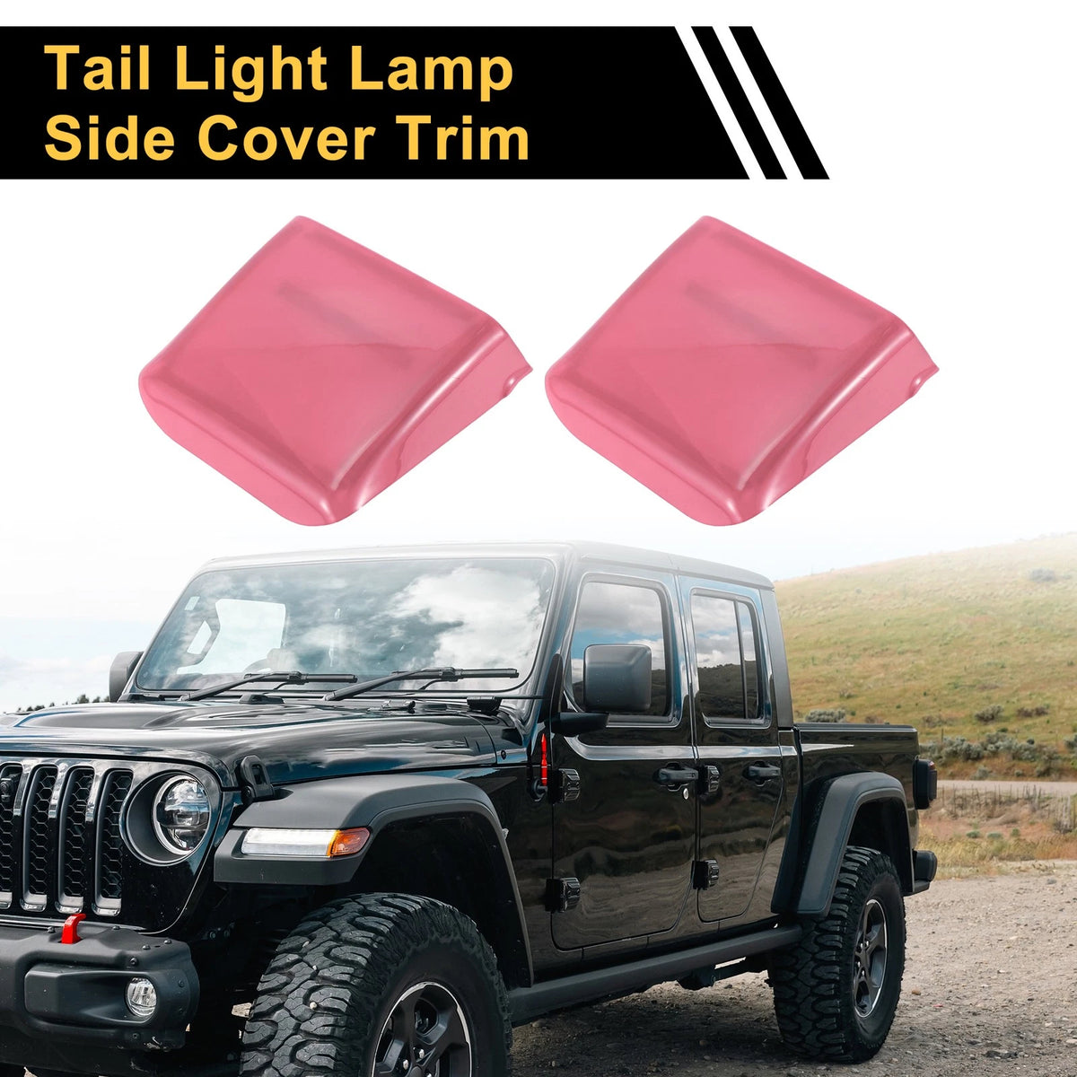 Tail Light Side Cover Trim for Jeep Wrangler JL JLU (2018-2024) Pink