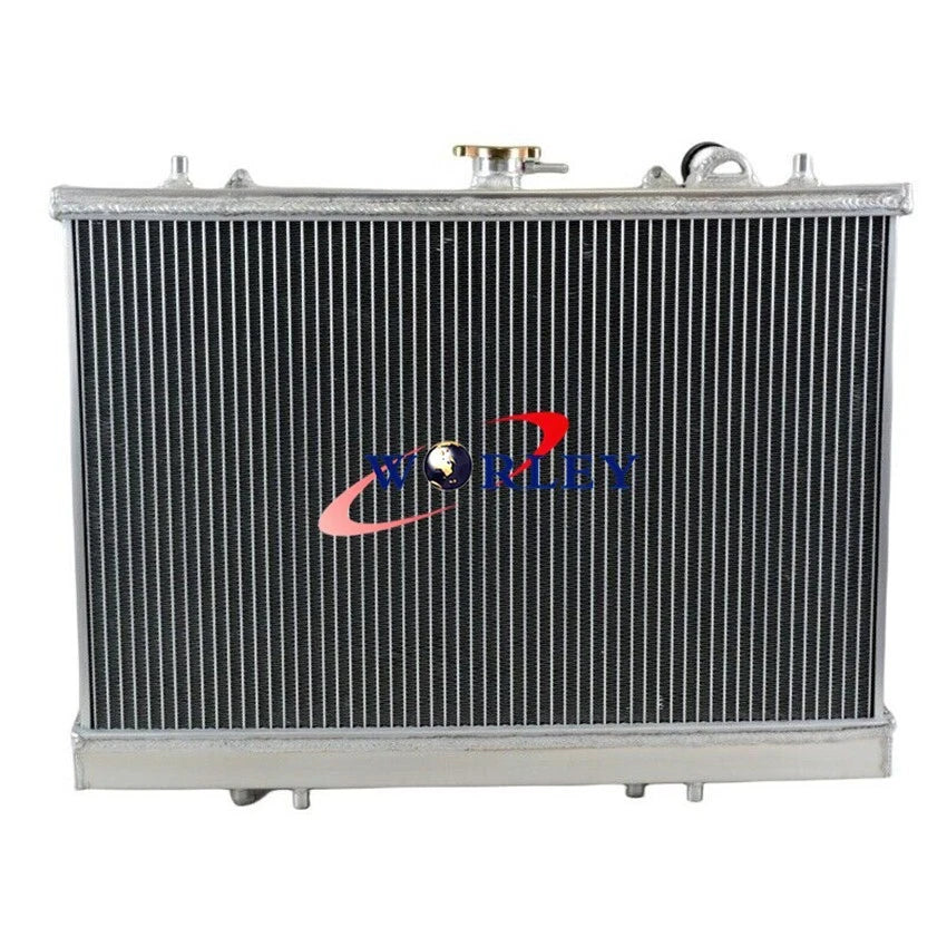2 Rows Aluminum Radiator + Fan for Mitsubishi Triton 1996-2006