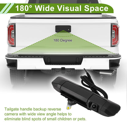 Tailgate Handle Backup Rear View Camera for Toyota Tacoma (2005–2015)