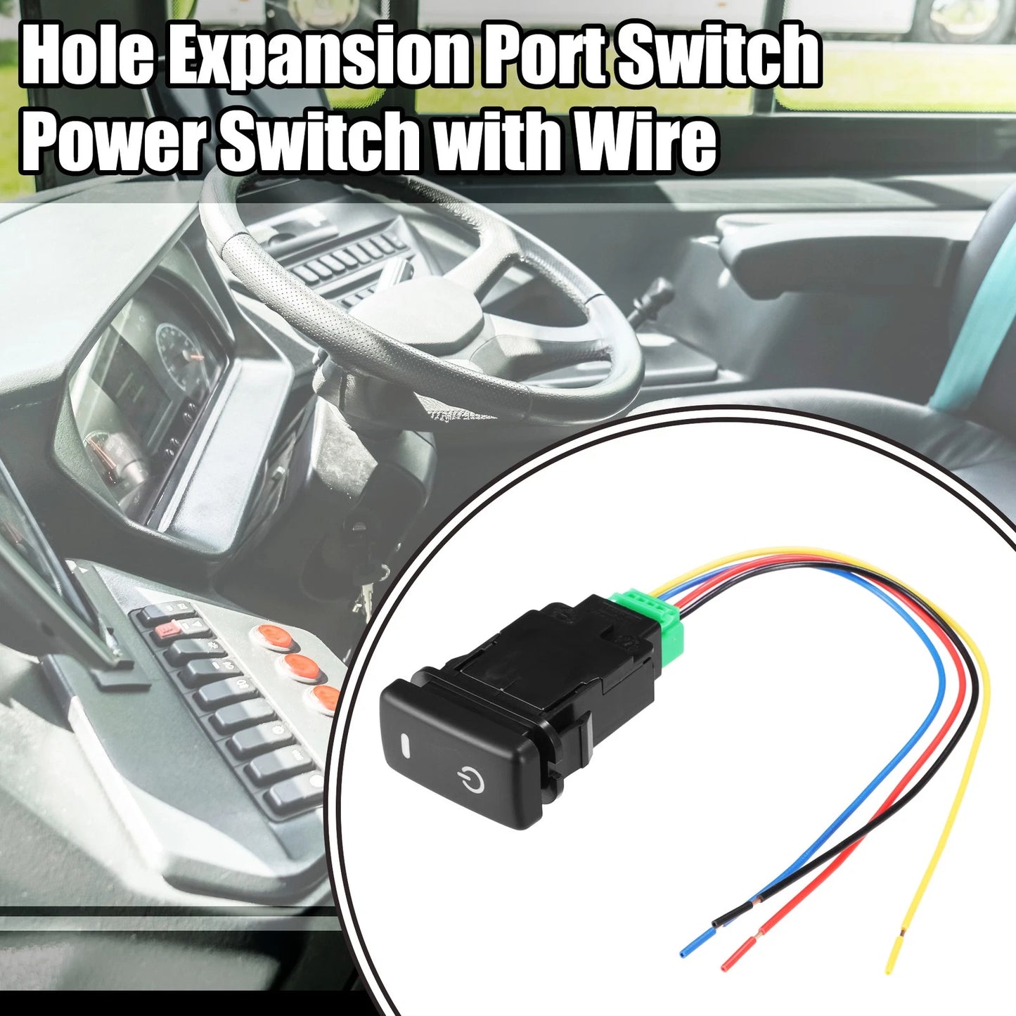 Hole Expansion Port Power Switch with Wire for Toyota Alphard (2015-2023)