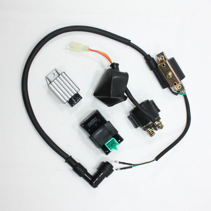 Coil CDI Unit Regulator Solenoid for 110cc 125cc Pit Quad Dirt Bike ATV