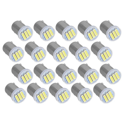 20 x BA9S T4W 7020 LED Dome Map Side Marker Bulbs for Car