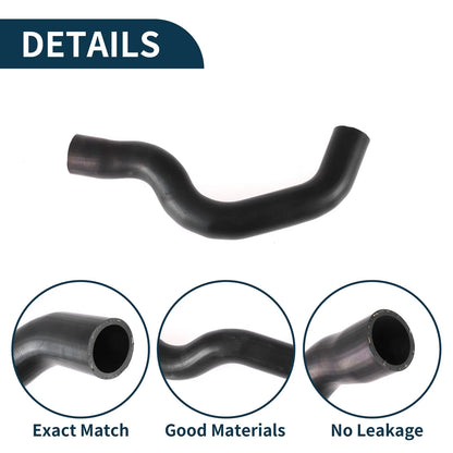Radiator Hose Water Pipe for Volvo S80 (1999-2005) Rubber Black 1 Pcs