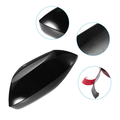 Glossy Black Side Door Rearview Mirror Cover Trim for Toyota Corolla (2019-2022)