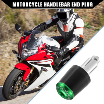 Handlebar End Plug 7/8" 22mm 2 x for Honda Black Green