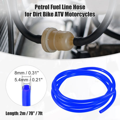 Fuel Vent Line Hose 0.31'' x 7ft Blue for Motorcycle Dirt Bike