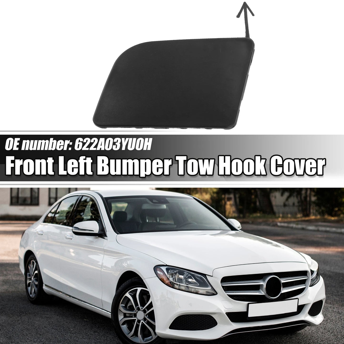 Front Left Tow Hook Cover for Nissan Sentra (2016-2019)