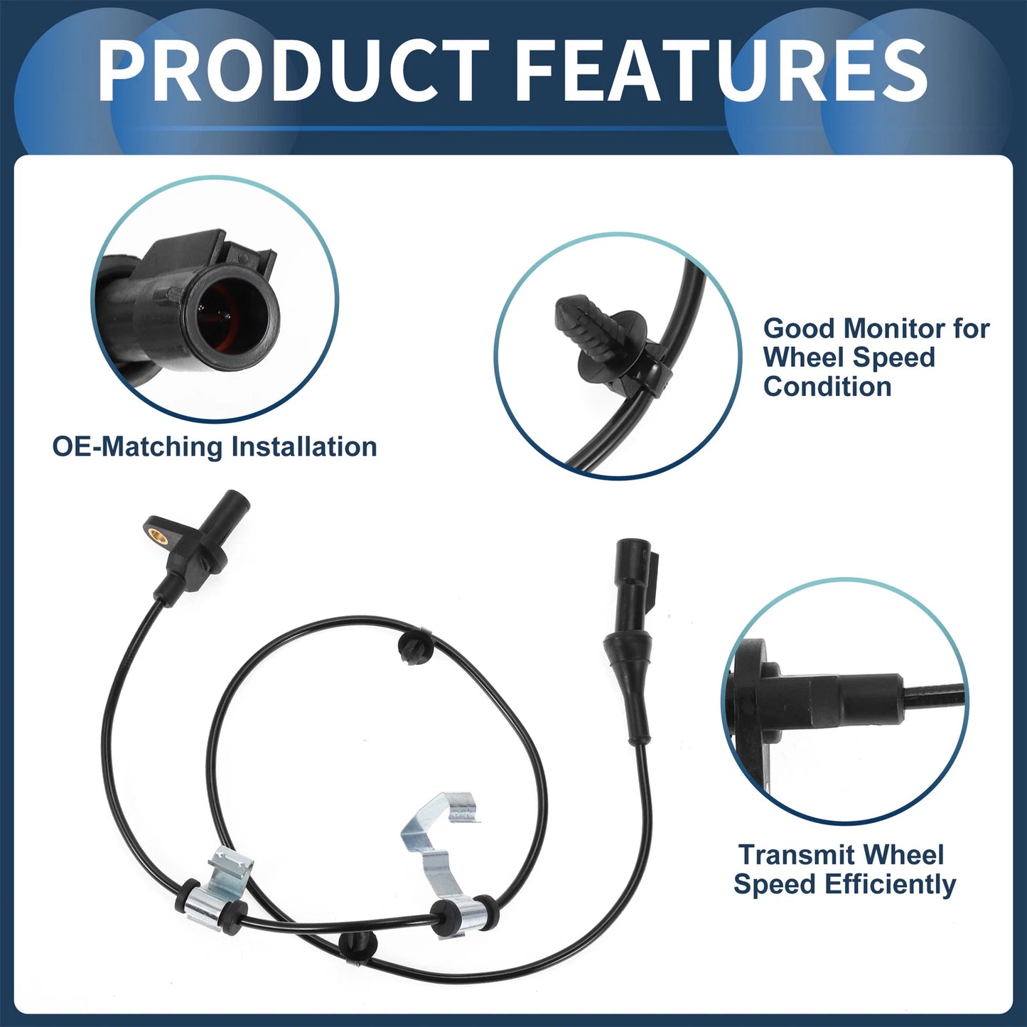 ABS Wheel Speed Sensor for Ford Edge AWD Rear Right (2007-2014)