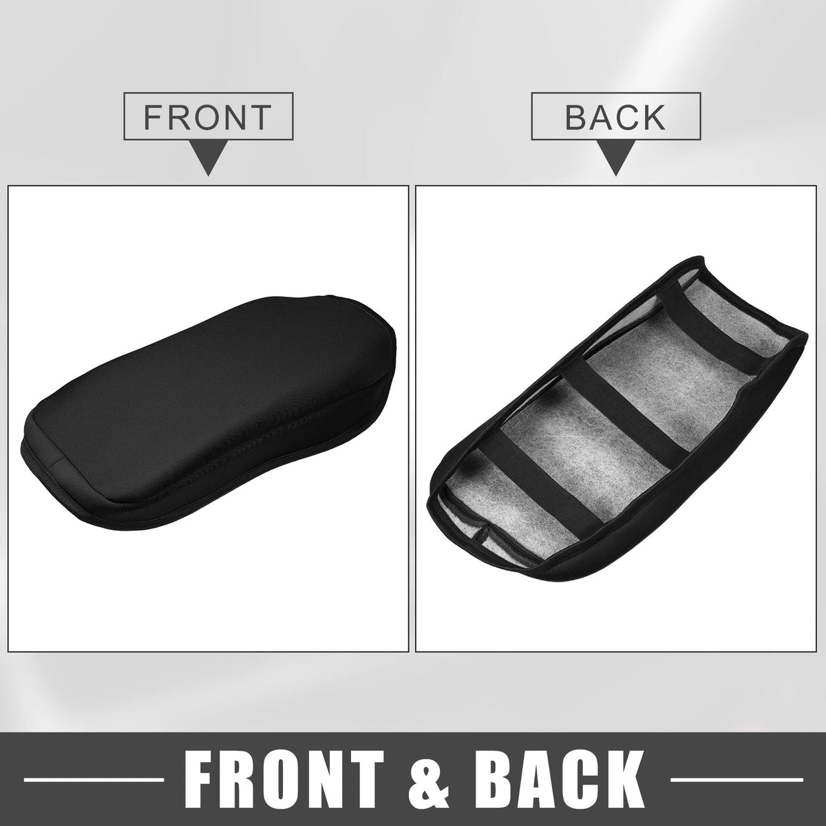 Center Console Cover Pad for Chevrolet Blazer faux leather neoprene black