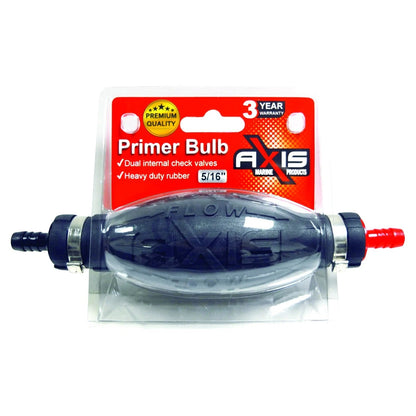 Boat Fuel Tank Primer Bulb for Axis - 8mm 5/16" Hose, High Flow