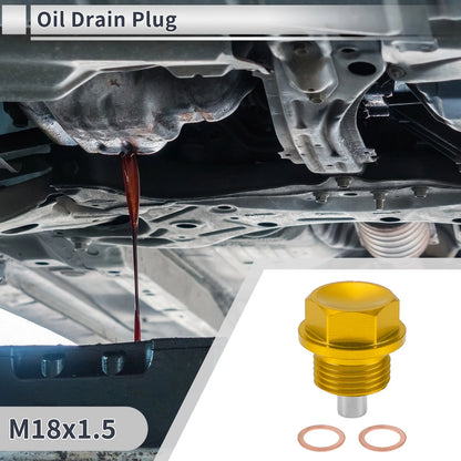 1set M18x1.5 Engine Oil Drain Plug with Gasket for Car Motorcycle Boat