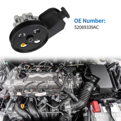 Power Steering Pump w/ Pulley & Reservoir for Jeep Commander (2006-2010)