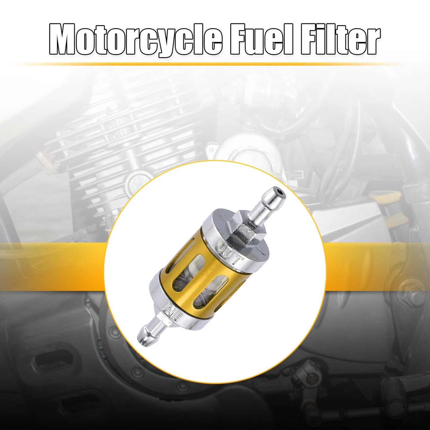 8mm Fuel Filter Inline Gas Line for Motorbike ATV