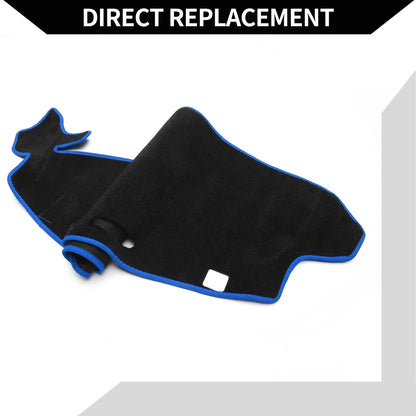 Dashboard Cover Mat for Honda N-BOX JF3/JF4 (2017-2020) Black Blue 1 Set