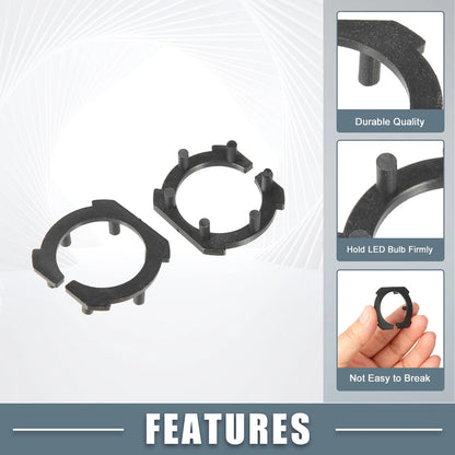 H7 LED Headlight Adapters for Honda CBR, Suzuki GSXR, Yamaha ()