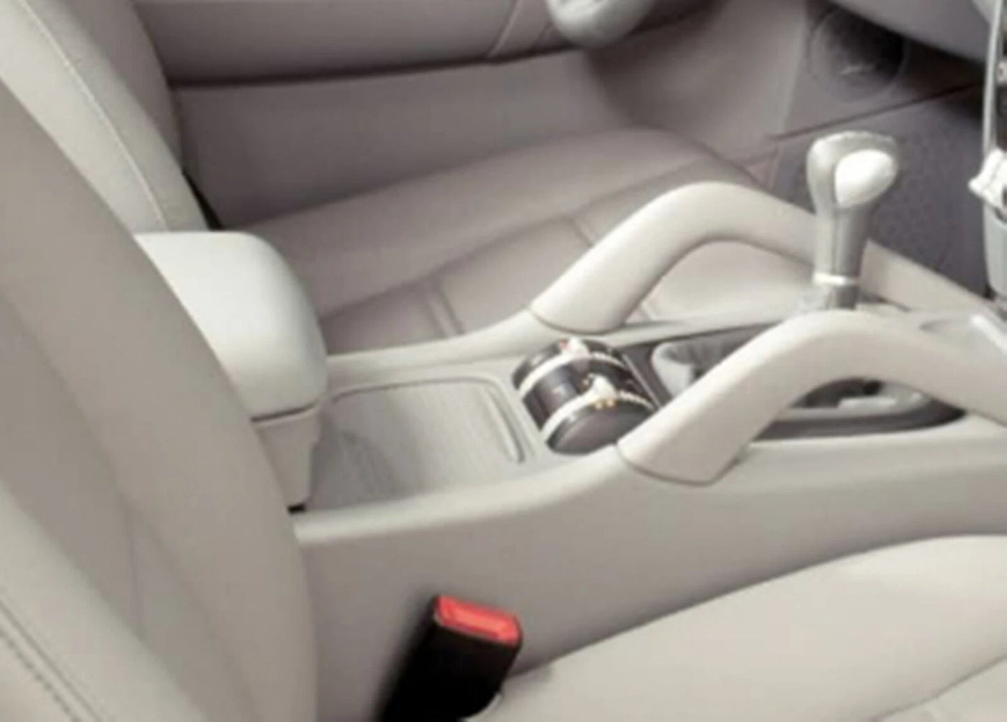 Gray Center Cup Holder Roller Cover for Porsche Cayenne 955 (2003-2010)