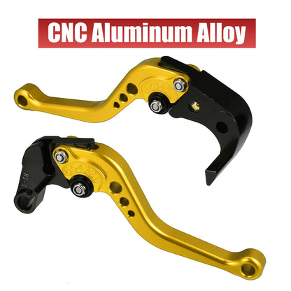 2 x Pair Folding Brake Clutch Levers for Suzuki GSXR 600/750 Gold Tone