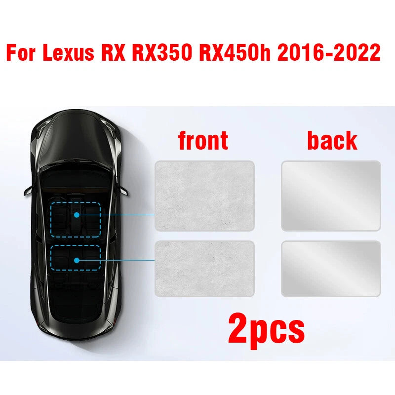 Top Skylight Roof Sunshade Sunroof Window Glass for Lexus RX (2016–2022)