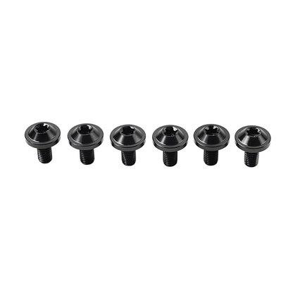 6 x Titanium Alloy Bolts M6x25mm for Motorcycle - Truss Torx Head Screws