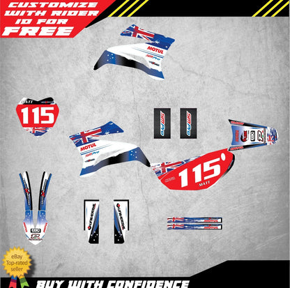 AUSSI PRIDE Custom Sticker Kit for Yamaha TTR 125 (2008-2015)