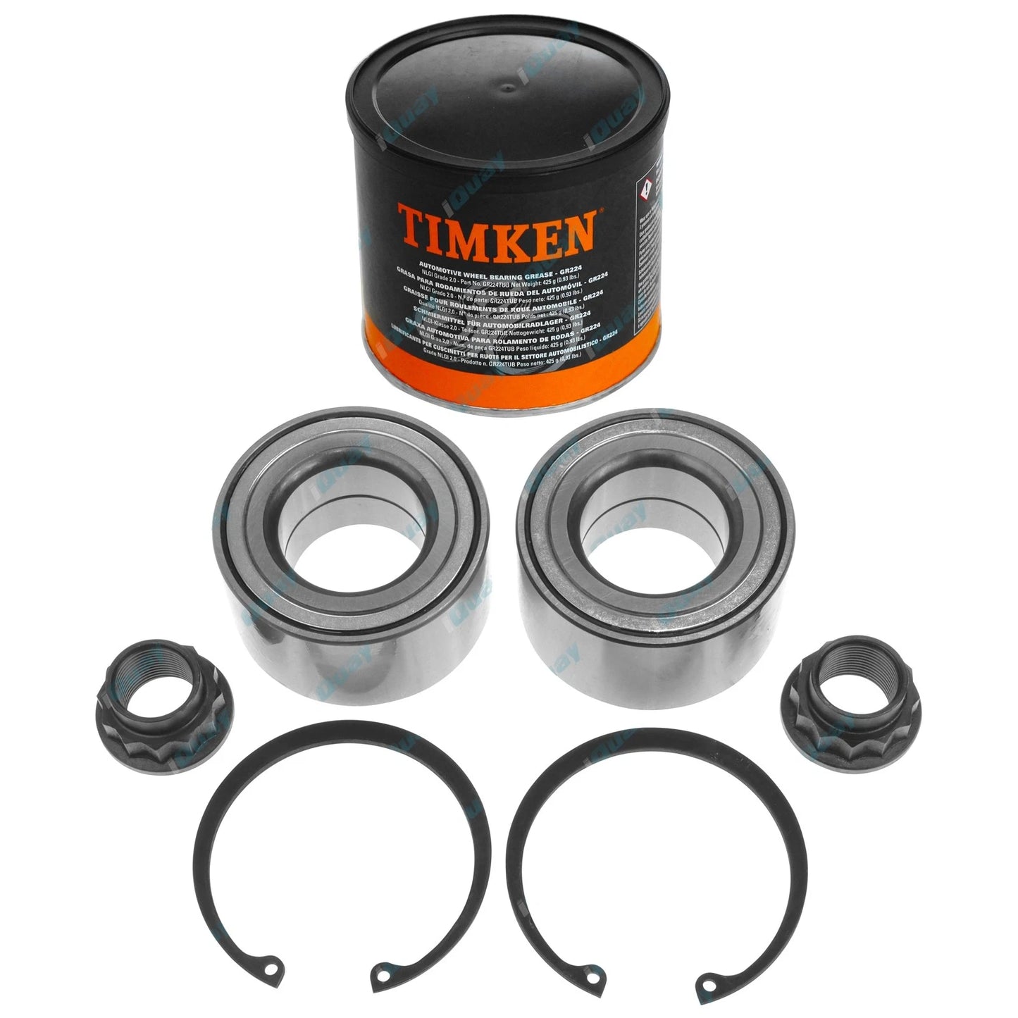 Front Wheel Bearing Kits + Grease for Toyota Yaris NCP130 NCP131 NCP90 NCP91 NCP93 (2005-2019)
