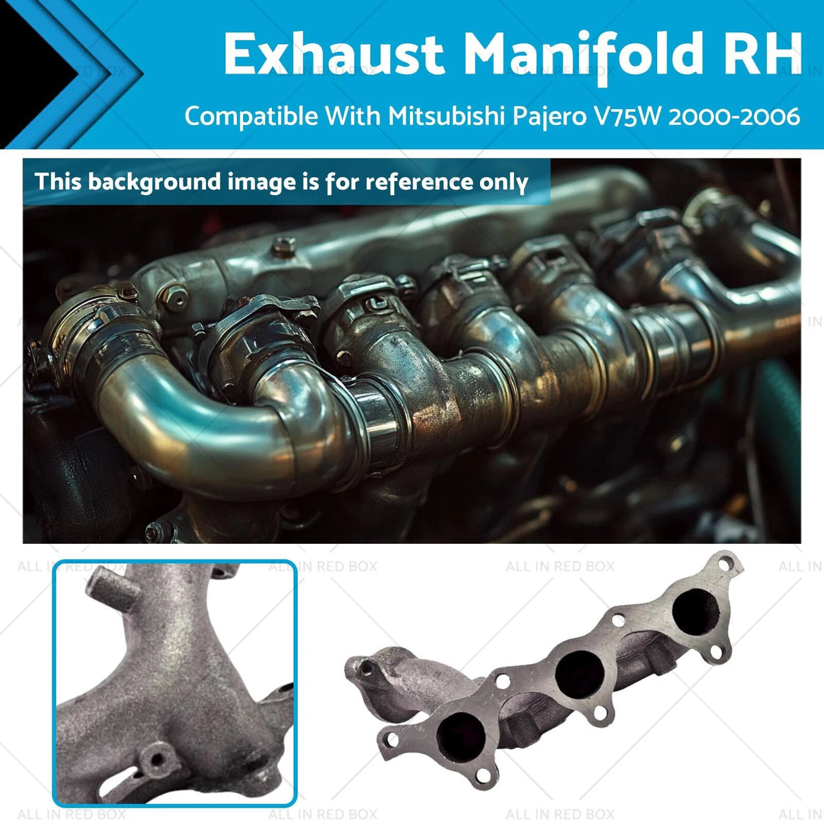 Exhaust Manifold RH for Mitsubishi Pajero V75W 3.5 Long Wagon (2000-2006)