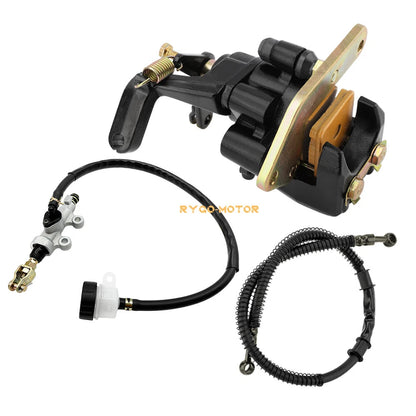 Rear Brake Caliper Master Cyl Hose Assy for Yamaha Wolverine 350 YFM350FX