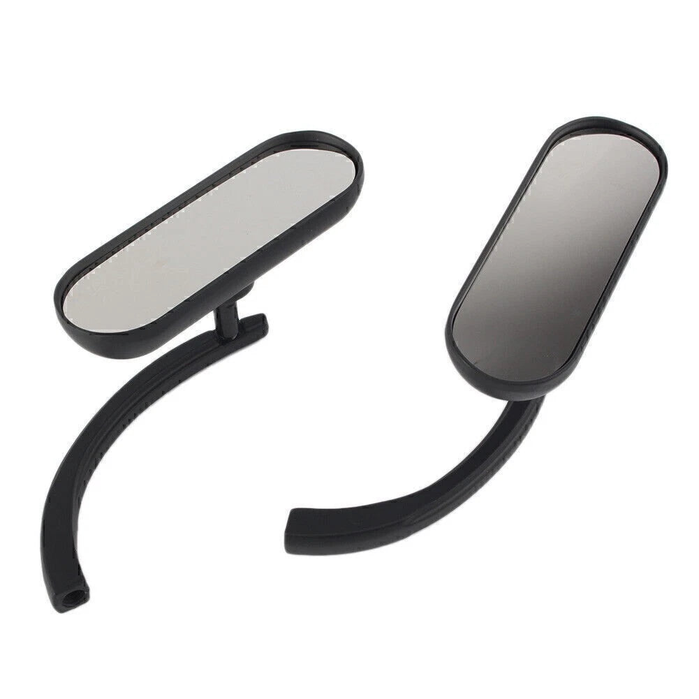 Black Rear View Side Mirrors for Harley Davidson - 1 Pair