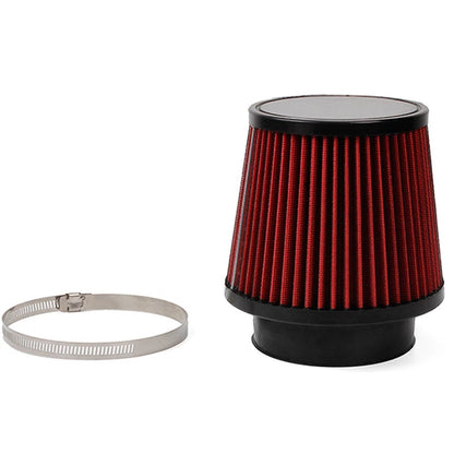 4 Inch Universal Round Cone Mushroom Head Air Intake Filter & Clamp for Car