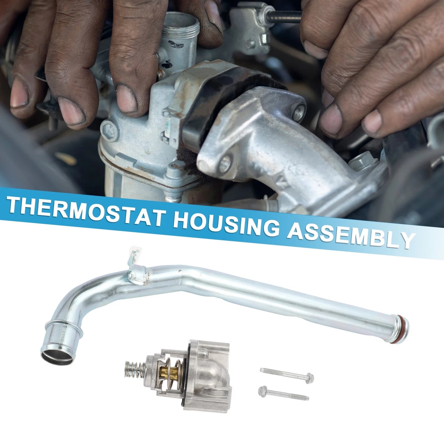 Engine Coolant Thermostat Housing Assembly 3.6L for Buick LaCrosse (2017–2019)