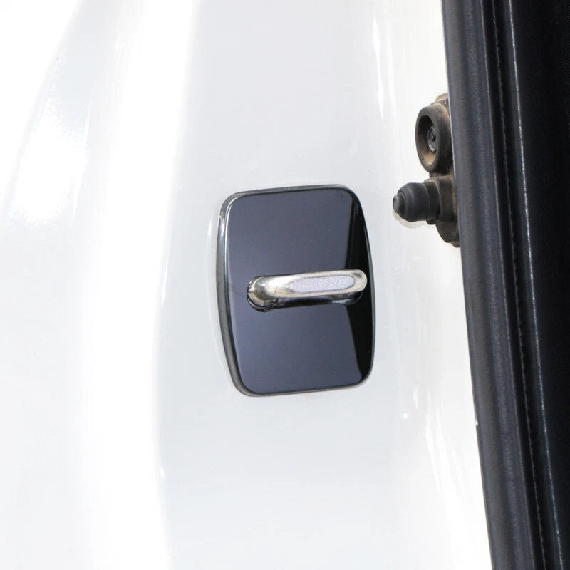 4X Stainless Door Lock Hook Protect Buckle Cover Trim fit For BMW 1 3 4 5 Series