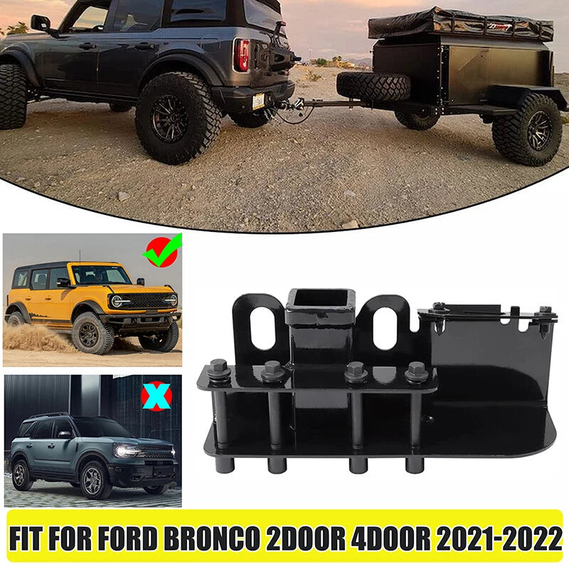 Glossy Class 3 Trailer Tow Hitch for Ford Bronco 2021-2023, 2-Inch Receiver