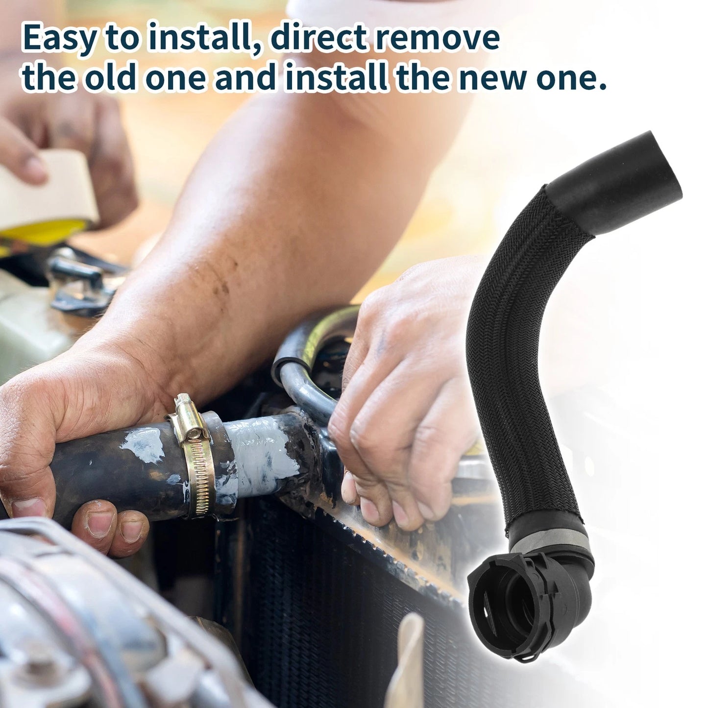 Radiator Hose for BMW Mini Cooper 2020-2023 2 x Rubber Downpipe
