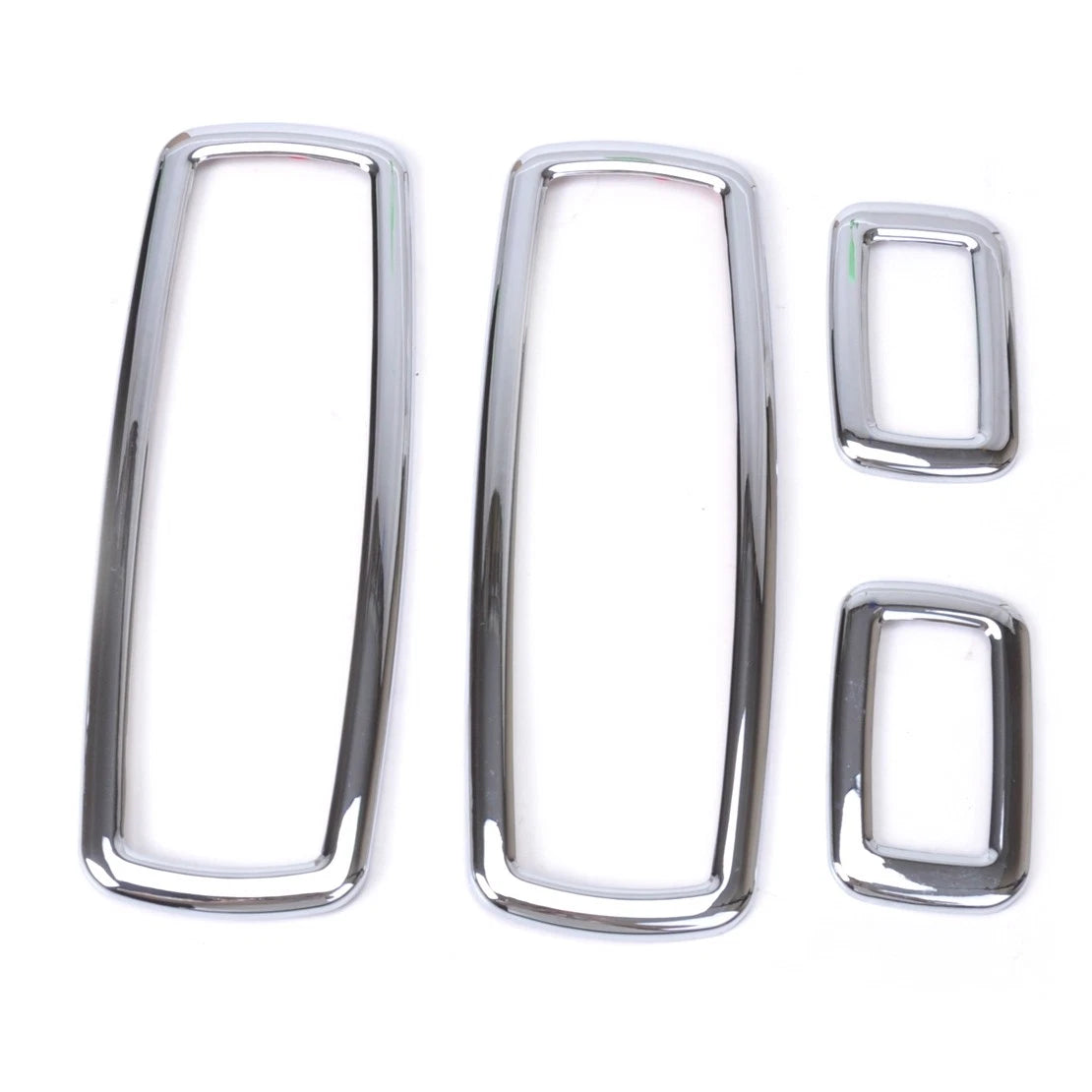 4pcs Chrome Power Window Switch Frames for Jeep Grand Cherokee, Dodge (1999-2004)