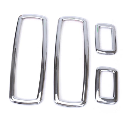 4pcs Chrome Power Window Switch Frames for Jeep Grand Cherokee, Dodge (1999-2004)