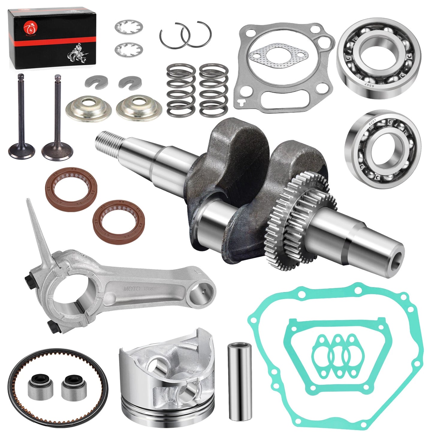 357cc Crankshaft Connecting Rod 0.5mm Piston Valve Yamaha G21 A (2001–2004)