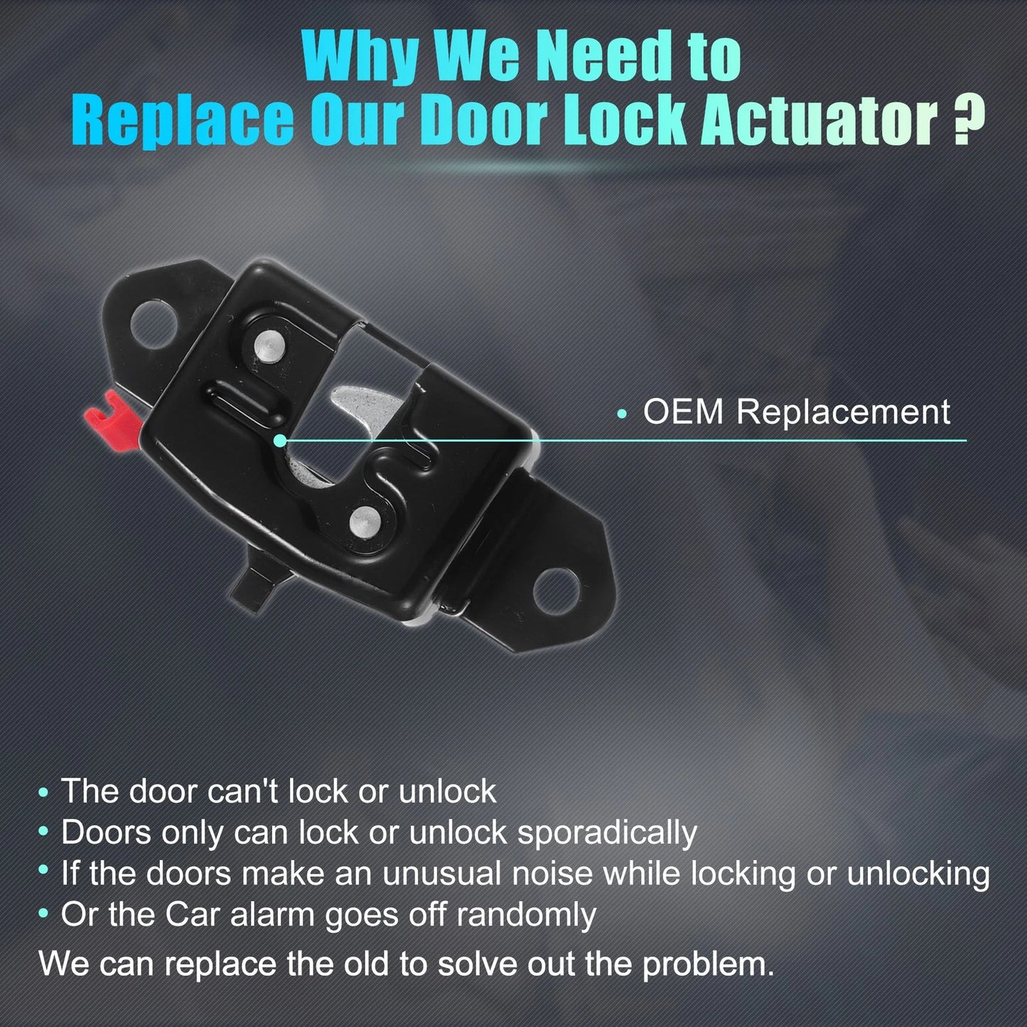 Rear Liftgate Door Lock Actuator for Nissan Titan (2004-2012)